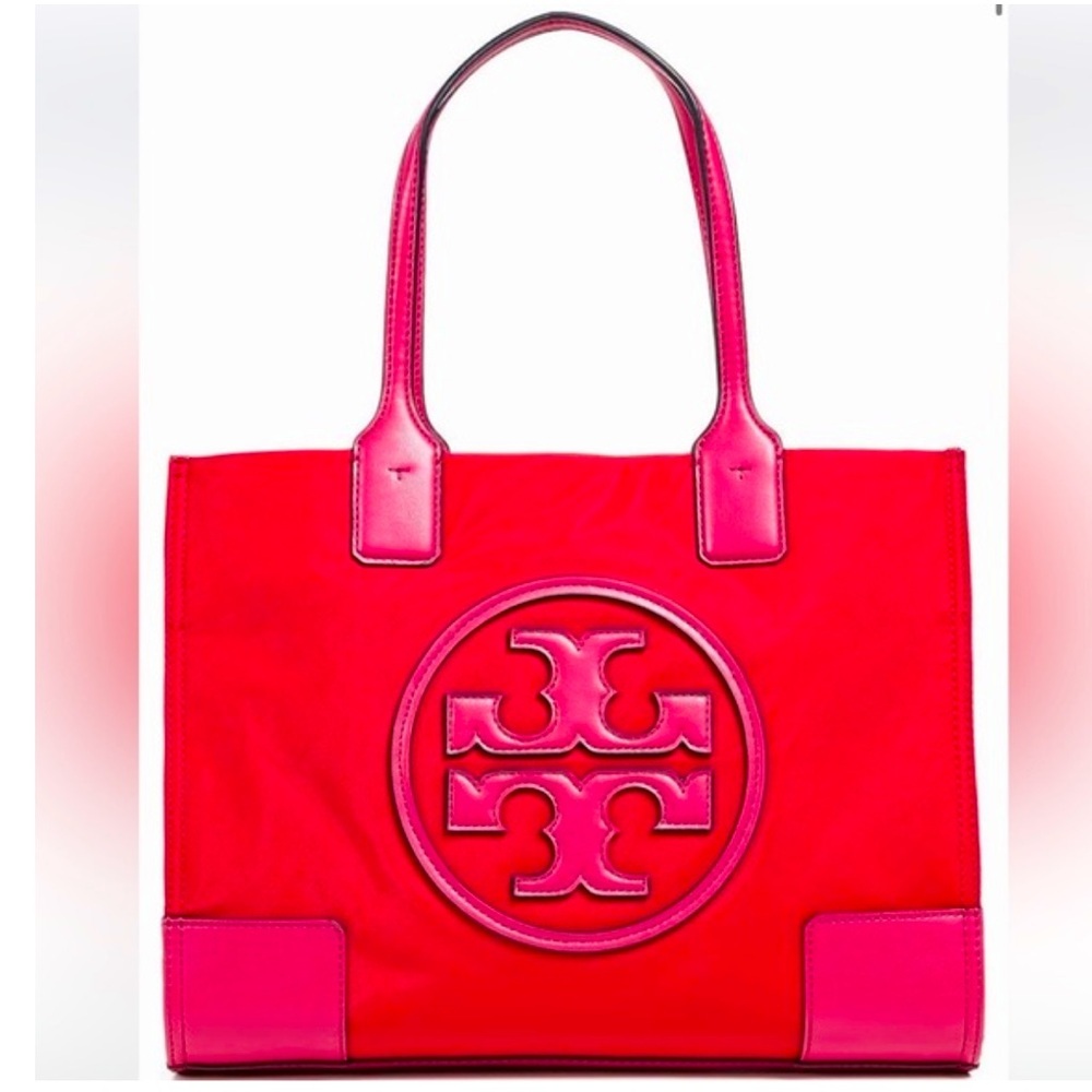 Tory Burch Large Ella Nylon & Leather Tote Bag